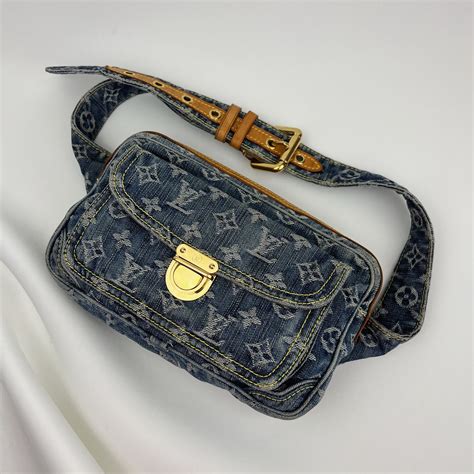 louis vuitton denim bum bag.